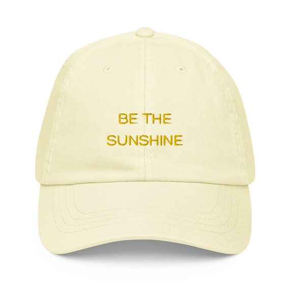 Pastel yellow baseball cap hotsell