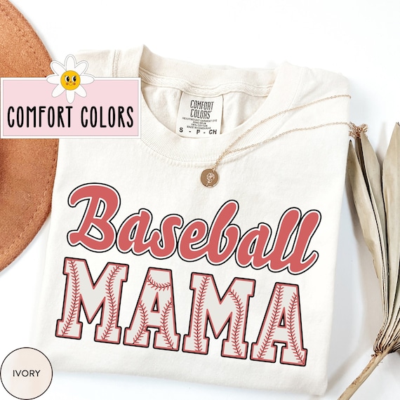 Baseball Mom Shirt Baseball Mama Tshirt Retro Baseball T Shirt Baseball Gift Cute Baseball Mama T-Shirt Baseball Mom Tee for Game Day Shirt