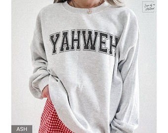 Jesus Sweatshirt Jesus Sweater God Sweatshirt Yahweh Christian Merch Jesus Crewneck Jesus Hoodie Church Sweatshirt Trendy Religious Sweater
