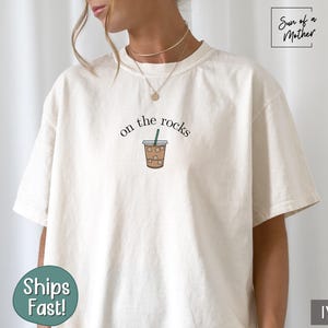 Comfort Colors Coffee Shirt Iced Coffee Lover Gift Coffee Lover Tee Funny Coffee Gift Coffee TShirt Coffee T-Shirt Trendy Coffee Lover Shirt