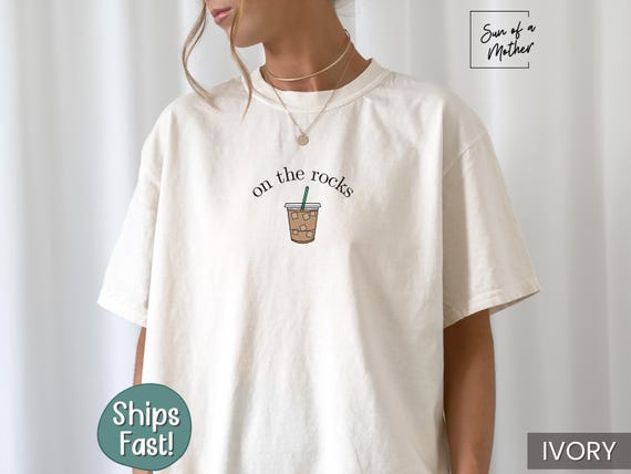 Comfort Colors Coffee Shirt Iced Coffee Lover Gift Coffee Lover Tee Funny Coffee Gift Coffee TShirt Coffee T-Shirt Trendy Coffee Lover Shirt