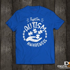 Fight For Autism Awareness Autism Shirt Royal Blue