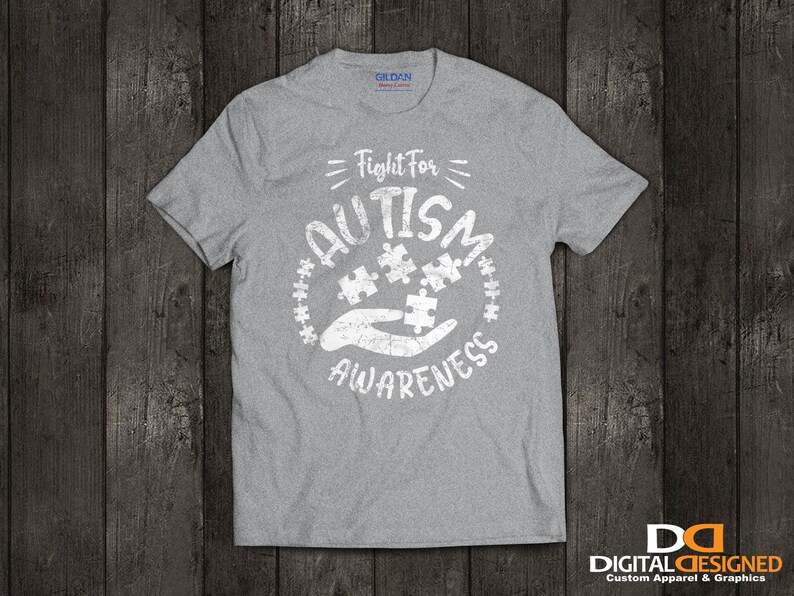 Fight For Autism Awareness Autism Shirt Sport Gray