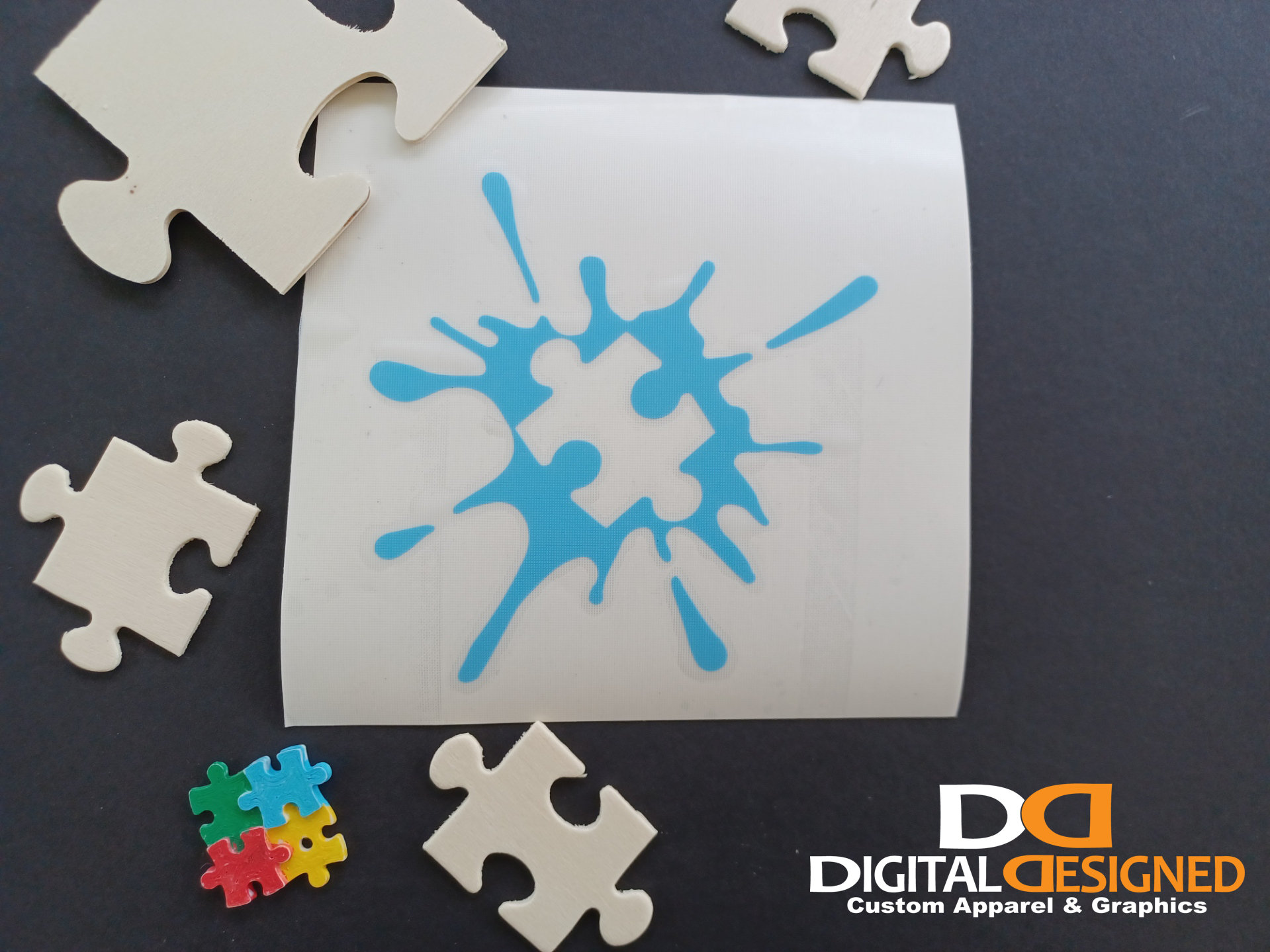 Ink Splatter Autism Puzzle Car Decal | Vinyl Sticker - Etsy