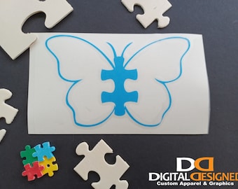 Autism Butterfly Car Decal | Vinyl Sticker