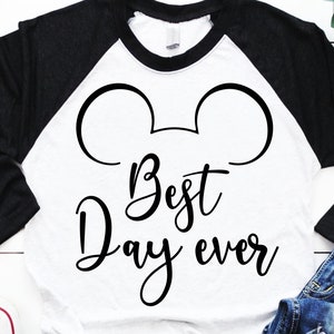 Najlepszy dzień w życiu SVG, Disney SVG i png natychmiastowe pobieranie dla Cricut i sylwetki, Disney trip svg, Mickey Mouse SVG, Disney Vacation svg