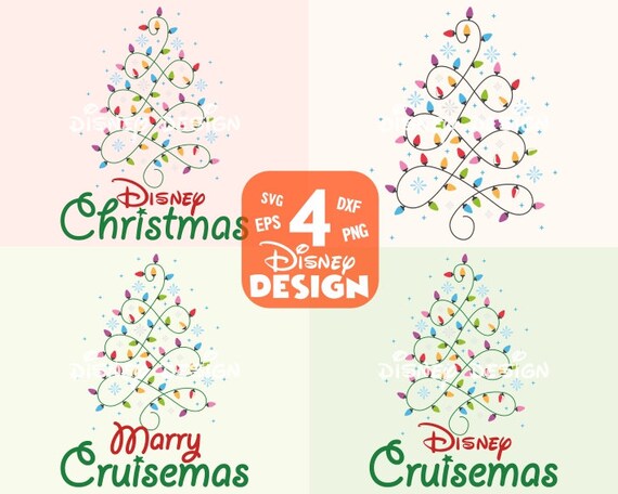 Download Disney Christmas Tree Svg Dxf Png Mickey Mouse Cut Files Etsy