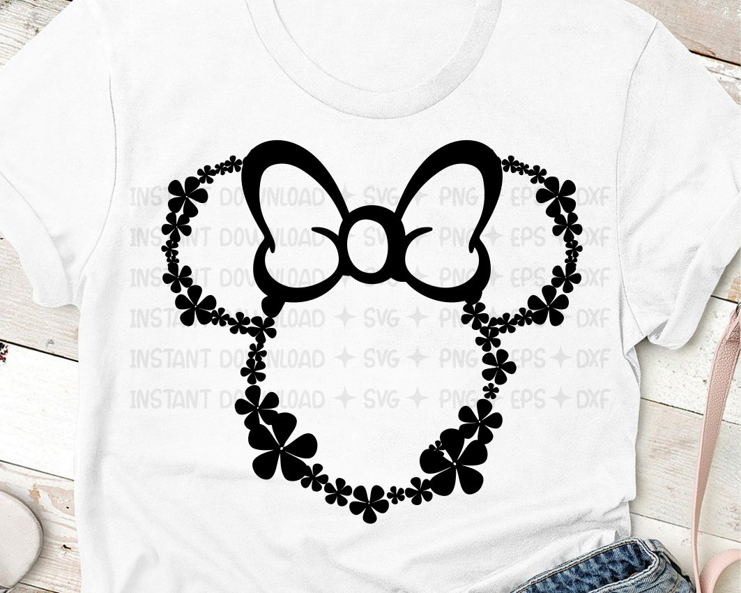 Download Flower And Garden Minnie Svg Flower And Garden Mouse Etsy