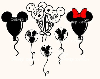 Birthday Mouse Balloon Cricut Svg, Best Day Ever  - Birthday Girl Boy Shirt Svg for cricut and silhouette - printable file -silhouette cameo