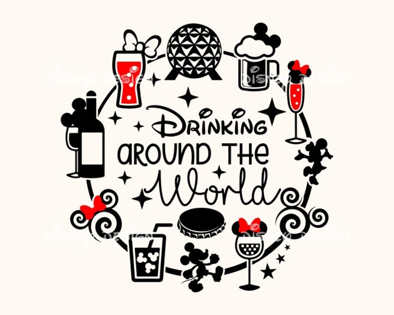 Download Drinking Around the World Epcot SVG Disney svg Wine Svg | Etsy