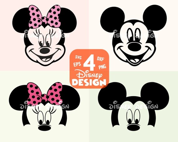 Download Mickey Minnie Mouse Layered Head Face Svg Png Vector Cut File Etsy SVG, PNG, EPS, DXF File