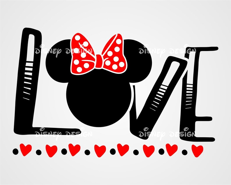 Disney Love Svg Disney Love Wording Svg Minnie Love Svg - Etsy Hong Kong