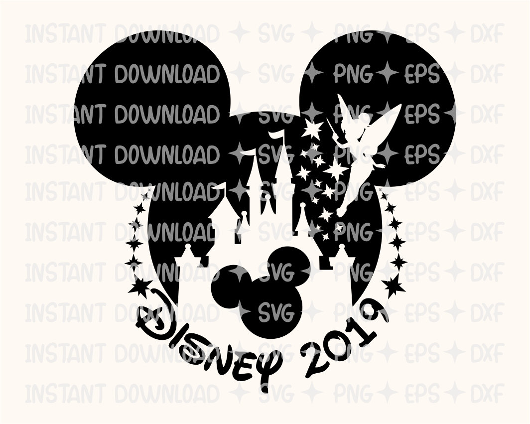 Cut File Instant Download - for Silhouette and more! .svg, .jpg, .png, .pdf Disney SVG Cricut Mickey 2019 First Trip to Disney