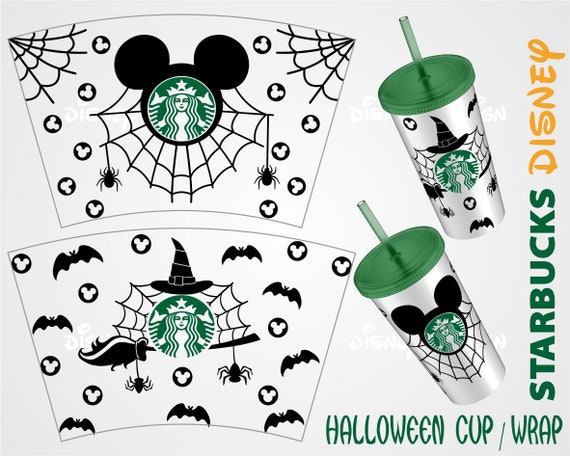 24oz Coffee Cold Cup Wrap, Halloween Cold Cup Svg, Venti Cup Wrap Svg, Xmas  Coffee Svg,Halloween Svg,Venti Cold Cup Svg, Tumbler Wrap Png