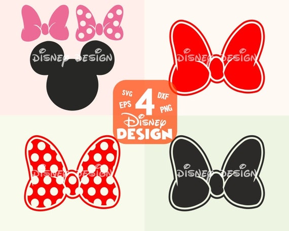 Walt Disney World Minnie Mouse Bow Love Digital Download Cut Files Cricut Silhouette