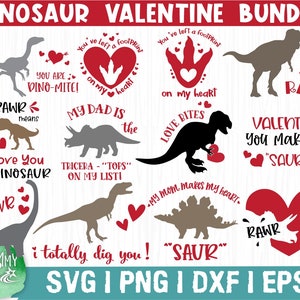 Dinosaur Valentine Svg Bundle, Valentines Day Svg,Love Svg, Rawr Svg,Heart Svg,Loves Bites,Valentine You Make My Saur Svg,Cricut,Silhouette