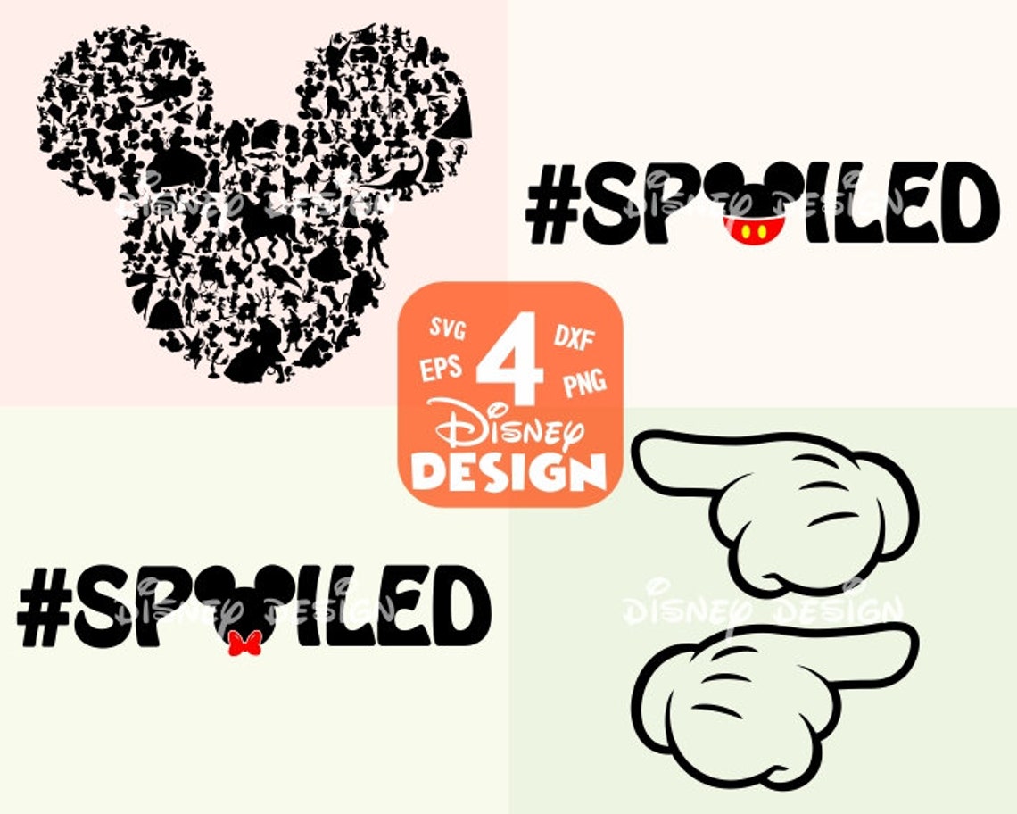 Disney Hashtag Spoiled SVG Disney Hashtag Broke Svg Disney Etsy