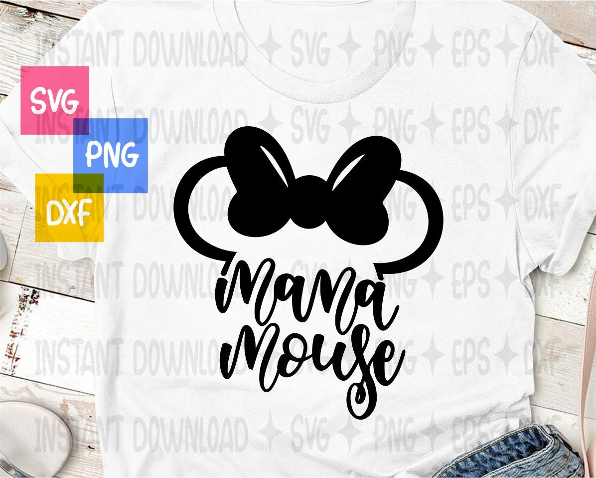 Mama Mouse Svg Minnie Mouse SVG Instant 