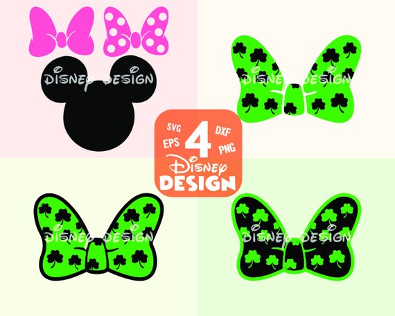 Download Kits How To Minnie Mouse Bow Svg Saint Patricks Day Minnie Mouse Svg Pink Bow Instant Download Cut File Silhouette Minnie Mouse Head Craft Supplies Tools