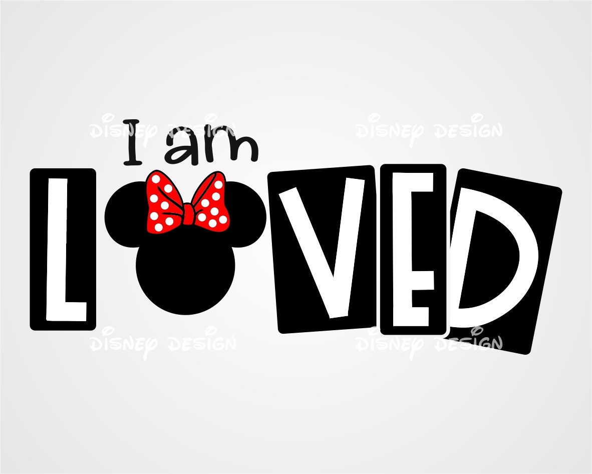 I am loved svg Valentine SVG I love you SVGdisney | Etsy