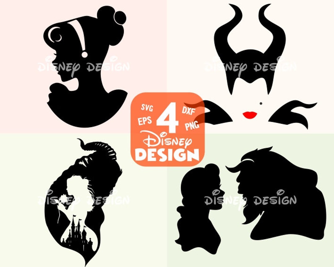 美女と野獣 SVG、野獣 SVG - 美女と野獣のシルエット - 美女と野獣の