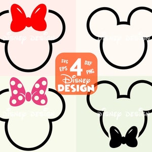 Minnie Mouse Pink Bow T Shirt Iron on Transfer Decal #53