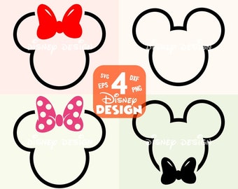 Umriss Mickey Etsy