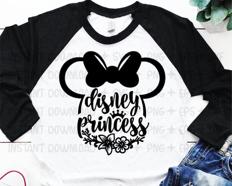 Download Kits How To Minnie Ears Svg Disney Princess Svg Disney Princess Shirt Disney Vacation Svg Disney Little Girl Birthday Party Disney Womens Shirt Craft Supplies Tools