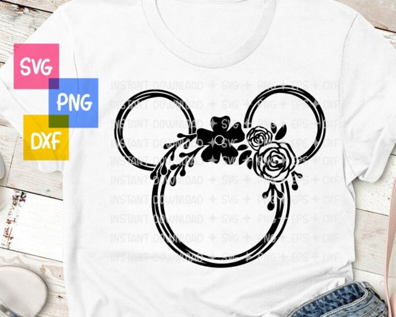 Free Free 309 Minnie Mouse Floral Svg SVG PNG EPS DXF File