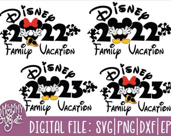 Family Vacation 2022-2023 SVG , Vacation 2022-2023  Cutting Files in Svg, Esp, Dxf, Png, Formats Cricut Silhouette,INSTANT DOWNLOAD