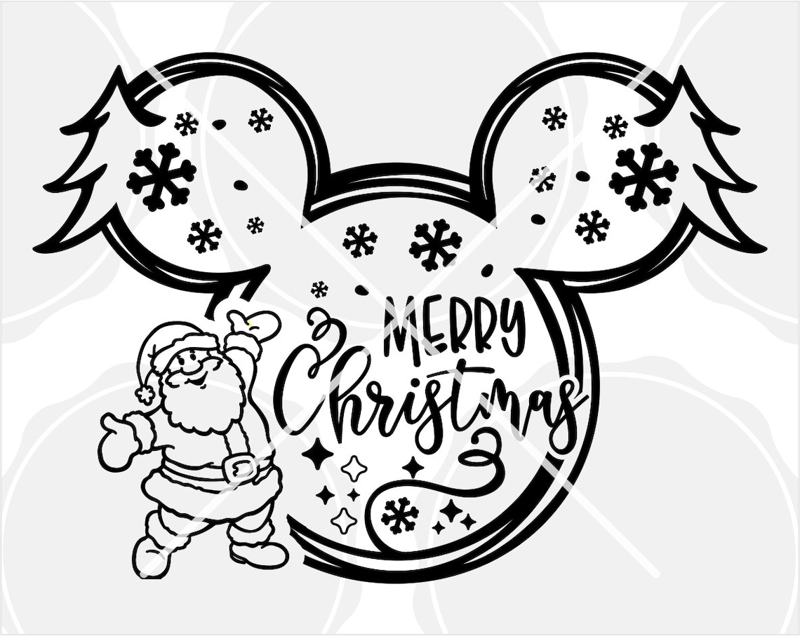 Merry christmas svg / mickey christmas / Disney Noel 2019 / | Etsy