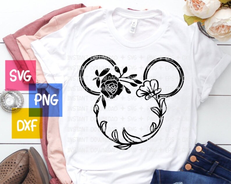Download Disney SVG bundle / Minnie Mouse Flower bundle Minnie SVG ...