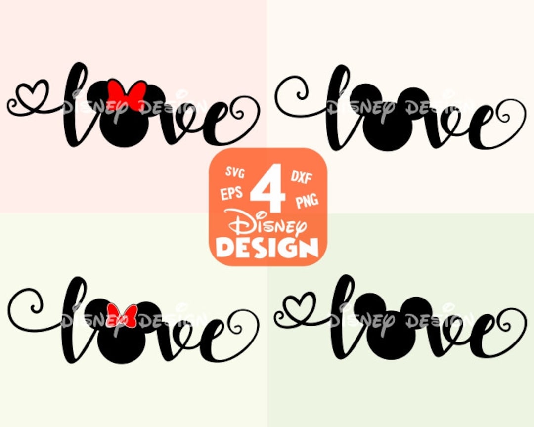 Love Svg Bundle, Valentines Day Svg, Love Valentine Cut, Love Mouse Svg ...