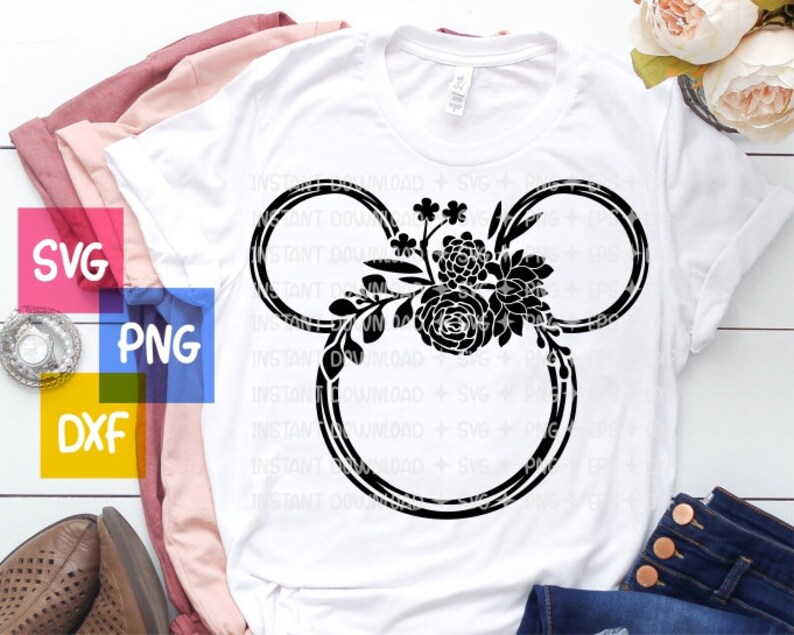 Free Free 271 Minnie Mouse Floral Svg SVG PNG EPS DXF File