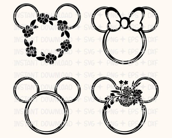Free Free 271 Minnie Mouse Floral Svg SVG PNG EPS DXF File