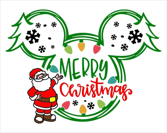 Merry Christmas Svg / Mickey Christmas / Disney Noel 2019 / | Etsy