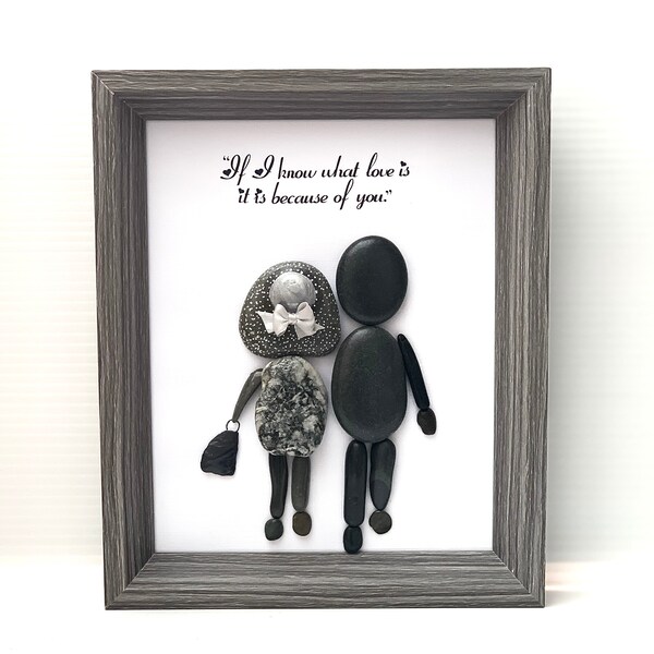 Shadow Box Pebble Art - Etsy