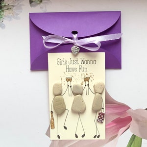 Carte de l'amitié Gardez-moi dans votre poche/sac à main/portefeuille. Carte souvenir. Meilleure amie-maman. Soeur, collègue de travail. Cadeau d'art en galets.