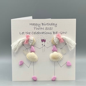 Biglietto d'auguri per il 21° compleanno di Gin, figlia, amica, fidanzata, mamma. Pebble Art Creato da Pebble Dash con il tuo contributo aggiunto