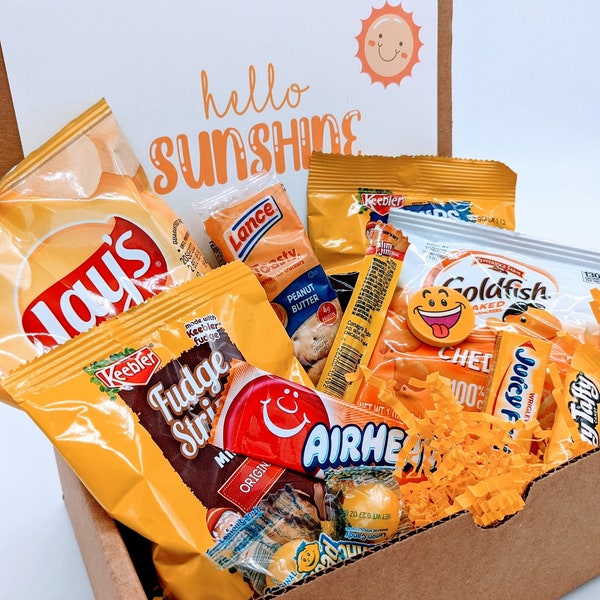 Yellow Snack Box Etsy