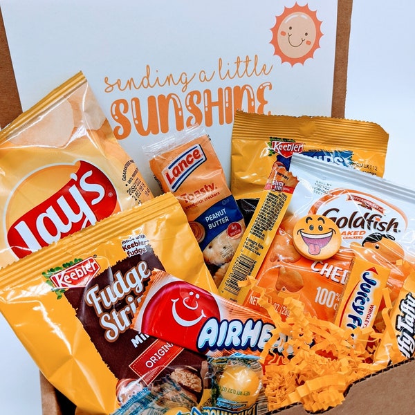 Yellow Snack Box Etsy