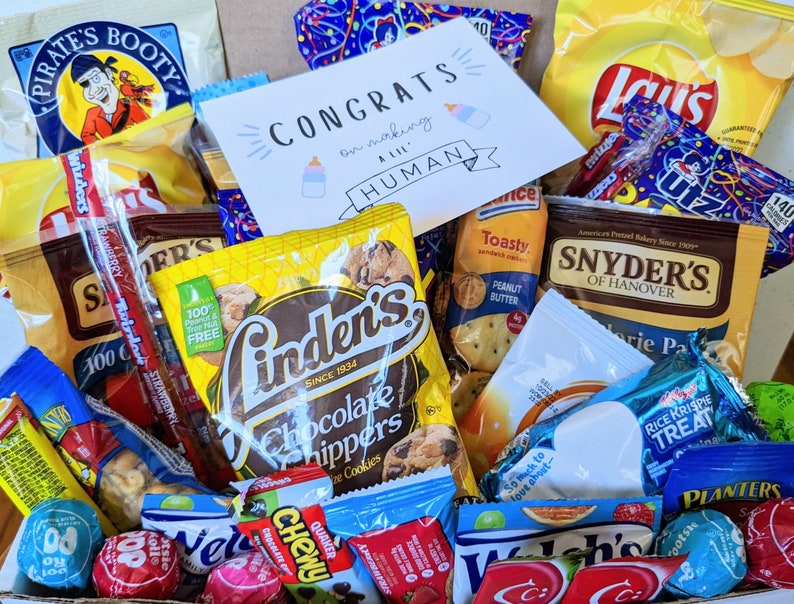 45 Piece Snack Gift Box / Employee Appreciation Gift Basket / Etsy