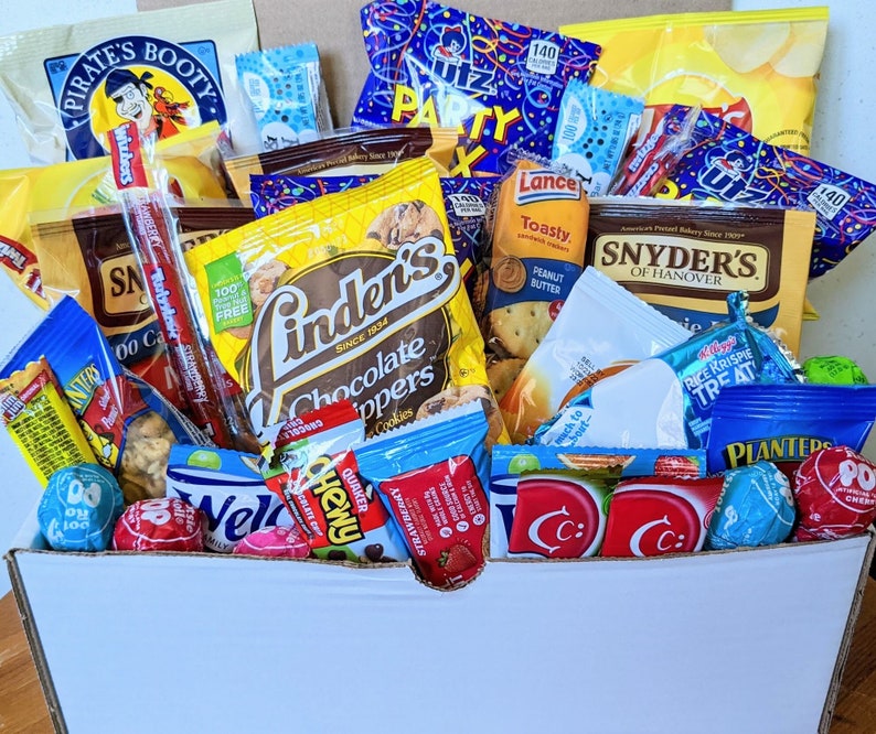 45 Piece Snack Gift Box / Employee Appreciation Gift Basket / Etsy