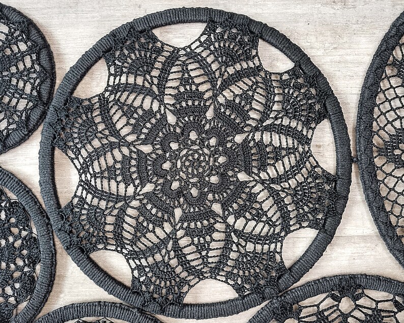 Black Large Woven Tapestry Wall Hanging Above Couch Wall | Etsy