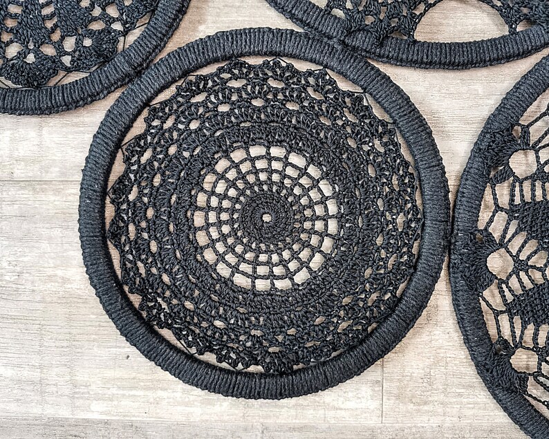 Black Large Woven Tapestry Wall Hanging Above Couch Wall | Etsy