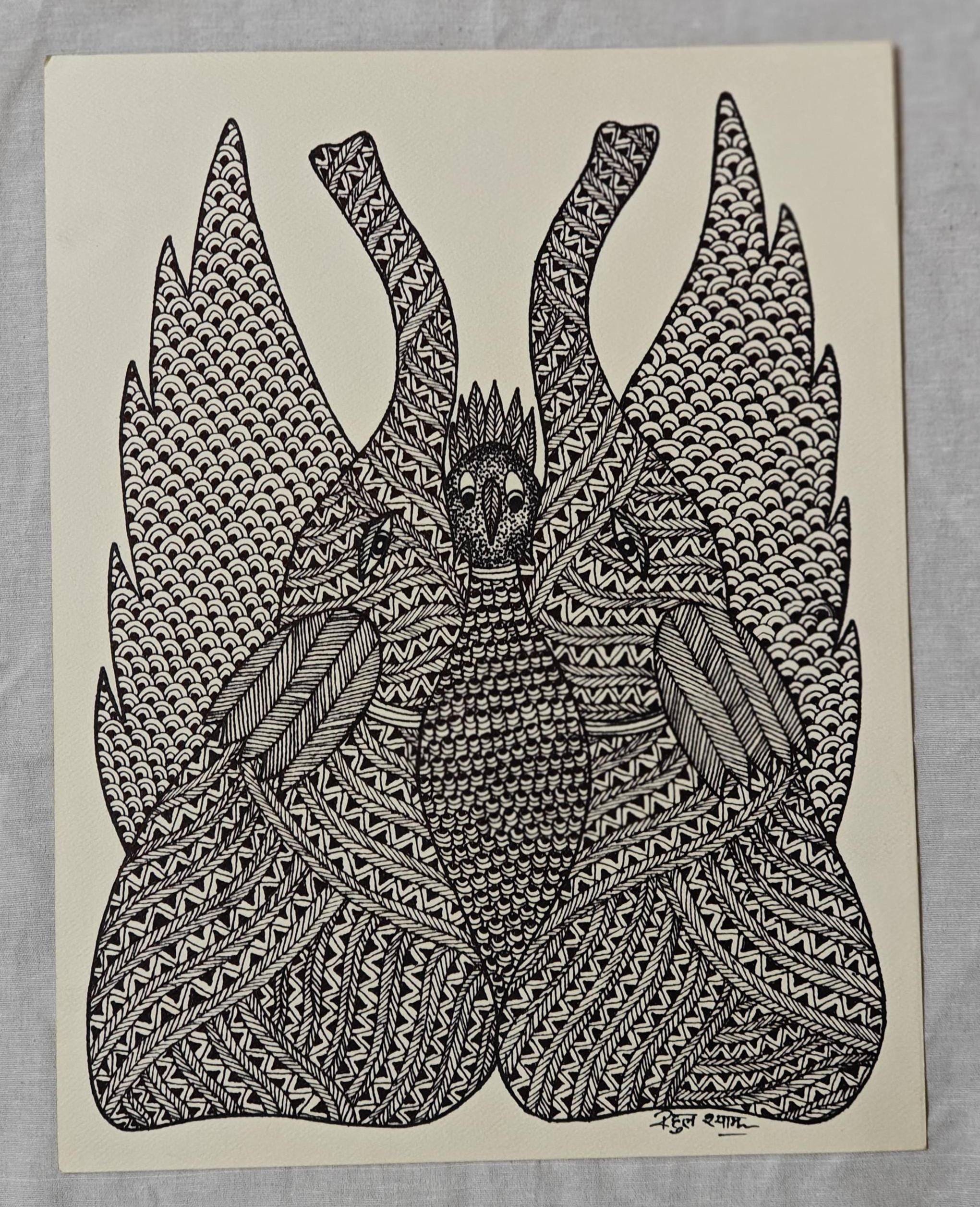 ゴンドアート原画　No.37 Gond art - Etsy 日本
