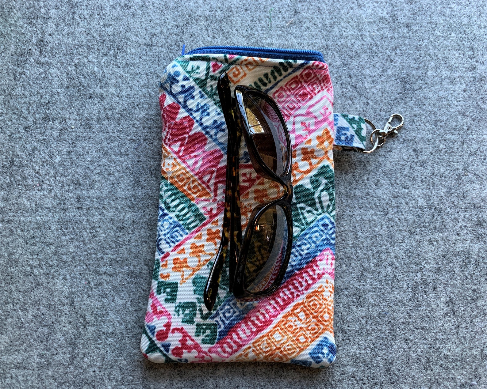 Handmade Padded Zippered Sunglass Case / Mask Pouch / Coin Etsy
