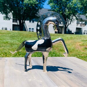 Horse Ceramic and Bronze