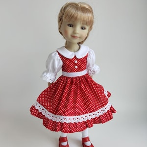 Dress with fluffy sleeves for Ruby Red Fashion Friends