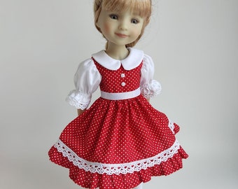 Vestido con mangas esponjosas para Ruby Red Fashion Friends